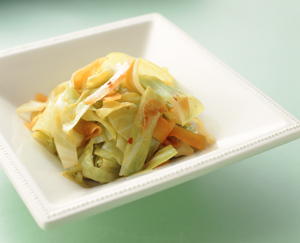 キャベツの香味あえ