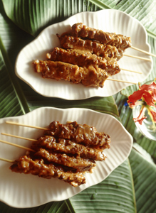 サテ（牛肉の串焼き）
