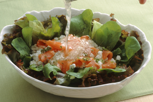 サーモンのカッテージチーズサラダ