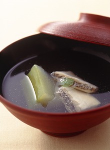 すずきととうがんのお吸いもの