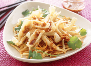 きすのから揚げ　辛味ソース