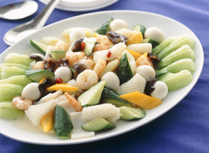 いかと野菜の甘酢いため