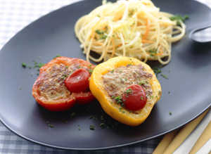 カラーピーマンのファルシー