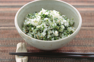 水菜の青菜ごはん
