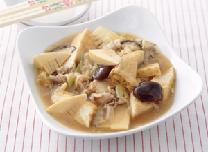 生揚げと豚肉の煮こみ