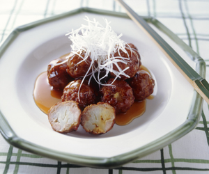 カリフラワーの肉だんご　あんかけ