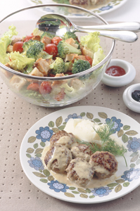 ブロッコリーとミニトマトのパンサラダ
