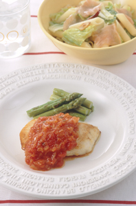 春キャベツと生ハムのペンネ