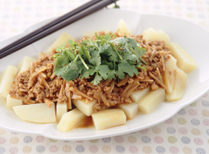 じゃがいもの麻婆風あんかけ