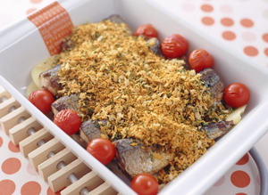 さんまのカレーパン粉焼き