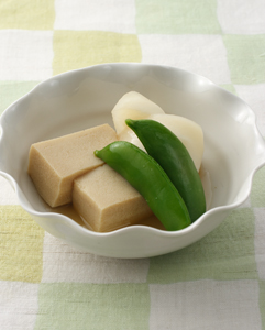 高野どうふとかぶの煮もの