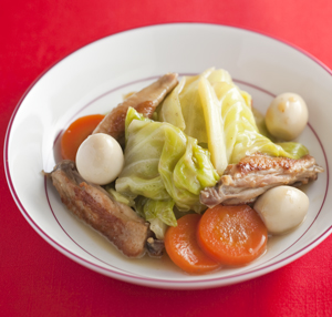 キャベツの中華風スープ煮