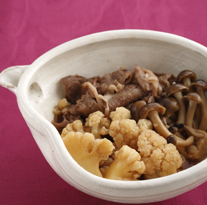 カリフラワーのすき焼き煮
