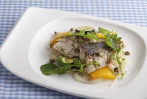 すずきのレンジ蒸し