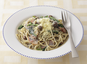 黒ごま豆乳パスタ