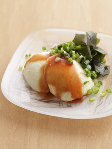 とうふのトマぽんだれ