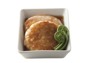 たけのこ入りえびプリプリバーグ