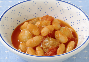 いんげん豆と豚肉のトマト煮