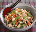 豚肉といんげん豆の煮もの