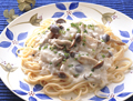 ほたてとしめじのスパゲティ