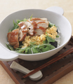 とり肉の照り煮の親子丼