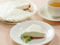 ミントのレアチーズケーキ