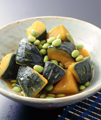 かぼちゃと枝豆の煮もの