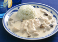とり肉のクリーム煮 バターライス添え