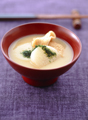 長いもと板麩のみそ汁
