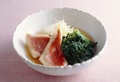 きんめとしゅんぎくの椀もの