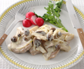 豚ヒレ肉のきのこクリームソース