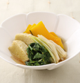 根みつばと生麩の煮もの