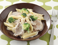豚ヒレ肉のクリームパスタ
