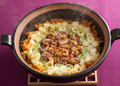 牛肉とねぎの韓国蒸し煮in土鍋