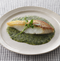 白身魚のクレソンソース