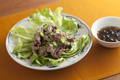 牛しゃぶしゃぶのもずくソース